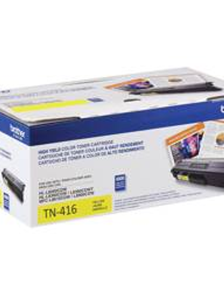Toner Brother TN416Y Amarillo - Alto Rendimiento 6.500 Páginas 1