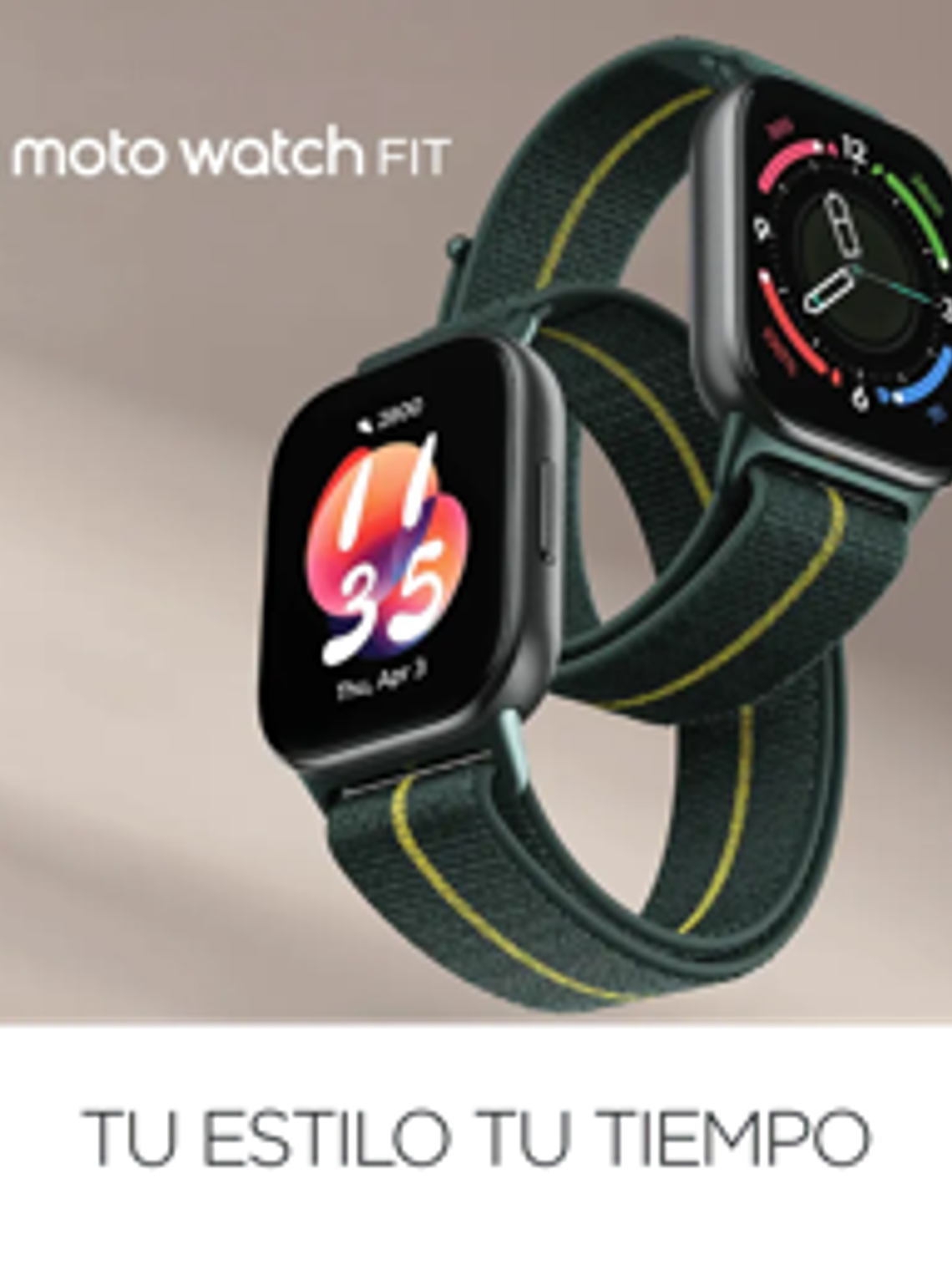 Smartwatch Motorola Moto Watch Fit Verde - Fitness y Salud 4