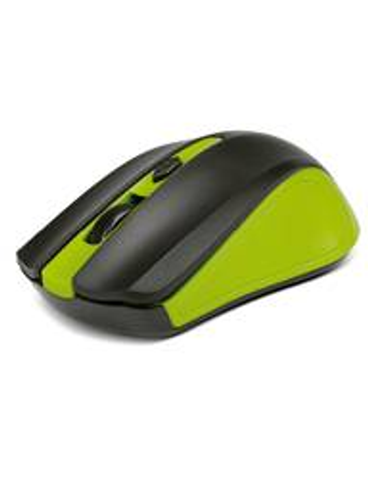 Xtech Mouse Inalámbrico 1600 DPI 4 Botones Verde - Compacto Económico 1