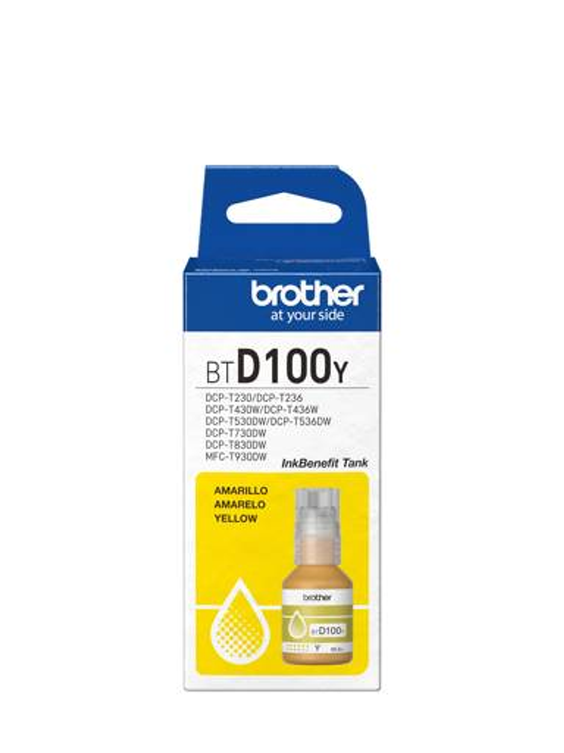Brother BTD100Y Yellow Ink Bottle 3