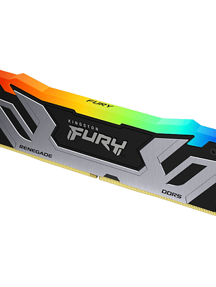 Memoria RAM DDR5 48GB (2x24GB) 8400MT/s CL40 DIMM Kingston Renegade Silver/Black RGB CUDIMM XMP