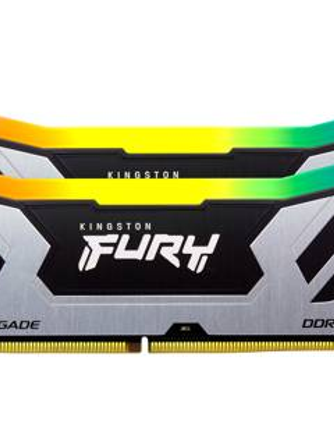 Memoria RAM DDR5 48GB (2x24GB) 8400MT/s CL40 DIMM Kingston Renegade Silver/Black RGB CUDIMM XMP 2
