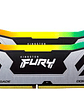 Memoria RAM DDR5 48GB (2x24GB) 8400MT/s CL40 DIMM Kingston Renegade Silver/Black RGB CUDIMM XMP - Miniatura 2