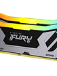 Memoria RAM DDR5 48GB (2x24GB) 8400MT/s CL40 DIMM Kingston Renegade Silver/Black RGB CUDIMM XMP - Miniatura 4
