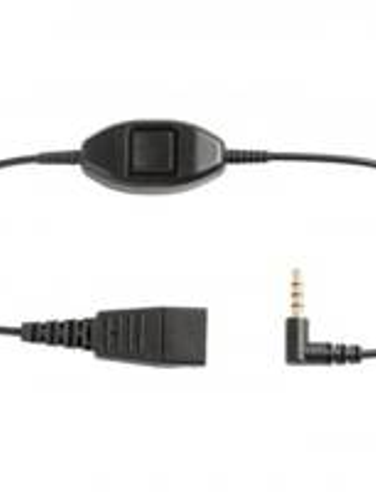 Cable Adaptador Jabra LINK Mobile QD a 3.5mm - Para Auriculares 2