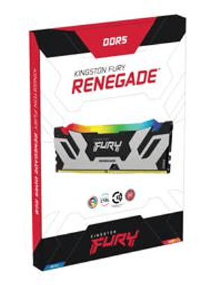 Memoria RAM DDR5 48GB 6000MT/s Kingston Fury Renegade RGB, CL32, DIMM, 1.35V