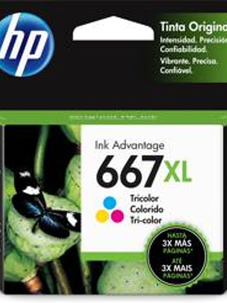 Cartucho Tinta HP 3YM80AL 667XL Tricolor - Alto Rendimiento 1