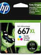 Cartucho Tinta HP 3YM80AL 667XL Tricolor - Alto Rendimiento - Miniatura 1