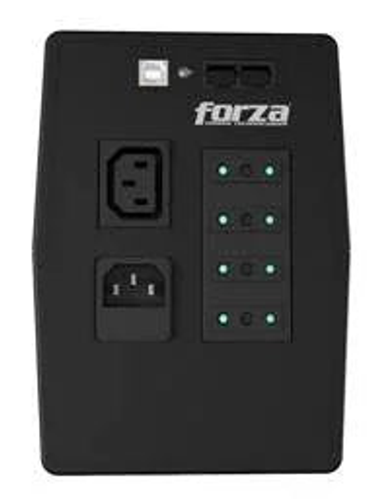 UPS FORZA SL-1022UL-C Interactiva 1000VA/600W, 220V, 4 Tomas, RJ45, LCD Táctil, Forza Tracker 2