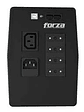 UPS FORZA SL-1022UL-C Interactiva 1000VA/600W, 220V, 4 Tomas, RJ45, LCD Táctil, Forza Tracker - Miniatura 2