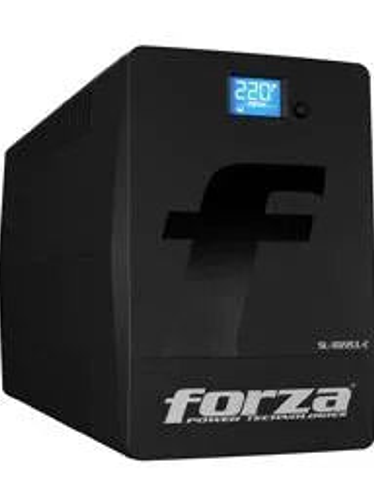 UPS FORZA SL-1022UL-C Interactiva 1000VA/600W, 220V, 4 Tomas, RJ45, LCD Táctil, Forza Tracker 3