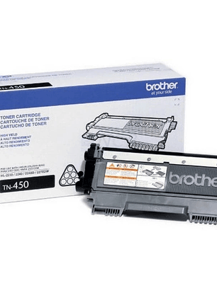 Toner Brother TN450 Negro - Alto Rendimiento 2.600 Páginas