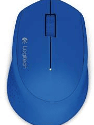 Logitech M280 Mouse Inalámbrico Azul - Ergonómico 18 Meses