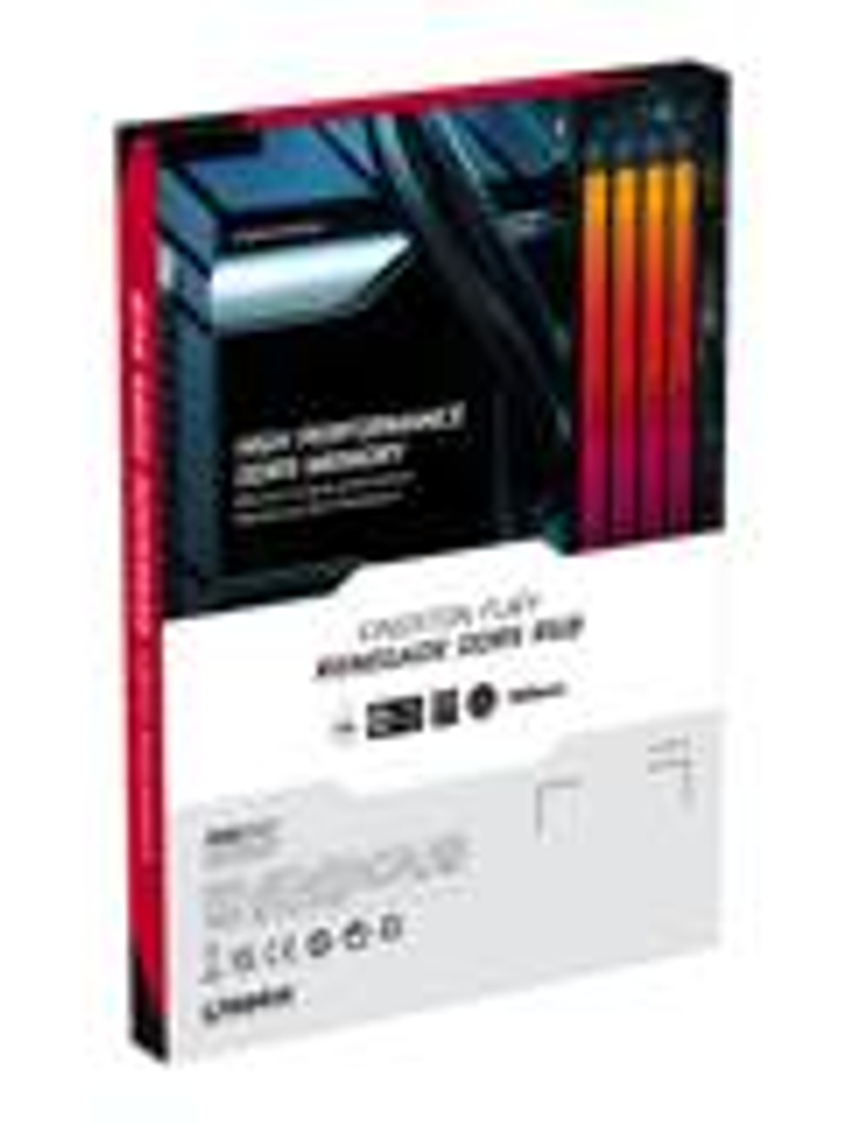 Memoria RAM DDR5 24GB 7200MT/s Kingston FURY Renegade Silver/Black RGB XMP,CL38, DIMM, 1.4V 1