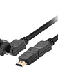 Cable HDMI Xtech 1.8M Giratorio 360° - 4K 60Hz V1.3 Conectores Rotatorios - Miniatura 1