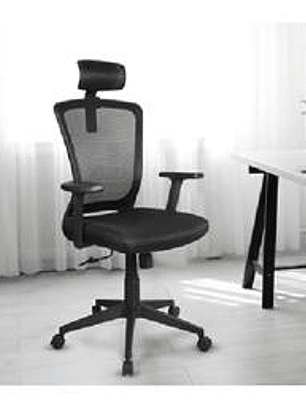 Silla Ejecutiva Xtech Avignon Negra Ergonómica Mesh Reposacabezas