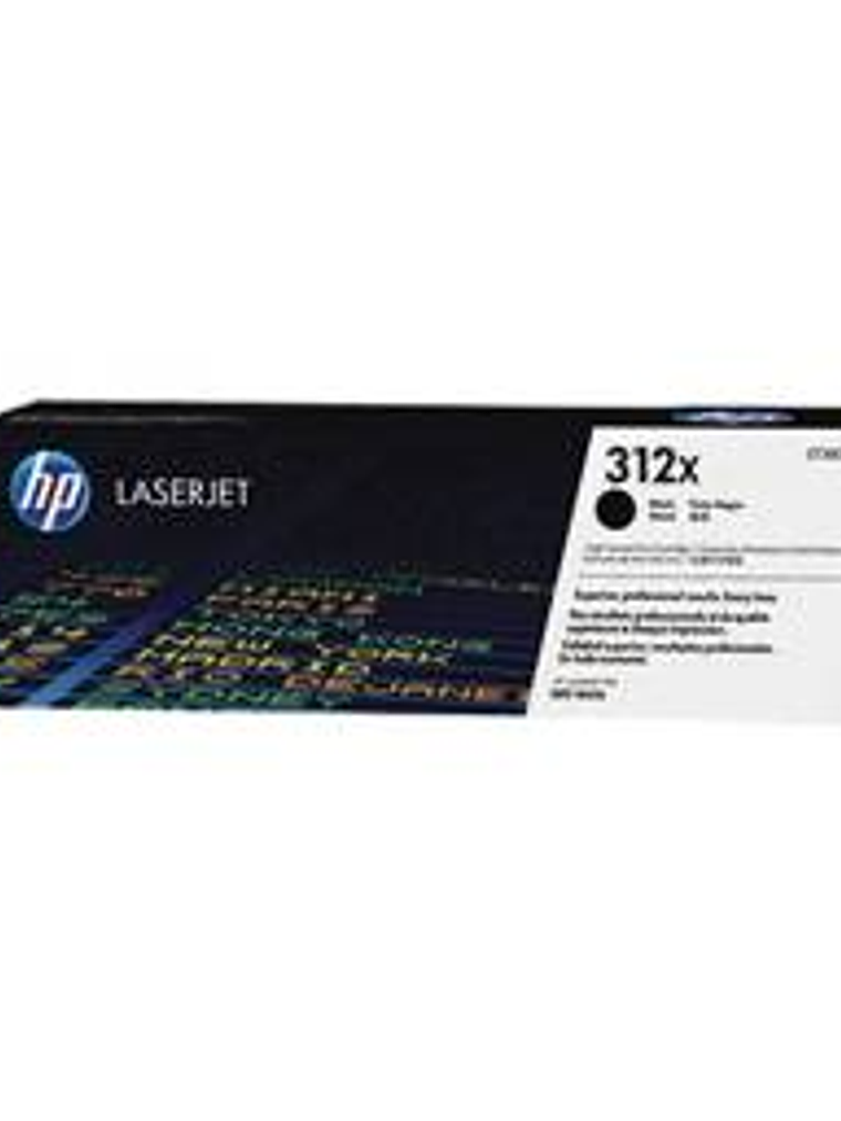 Toner HP CF380X 312X Negro - Alto Rendimiento 4.400 Páginas 1