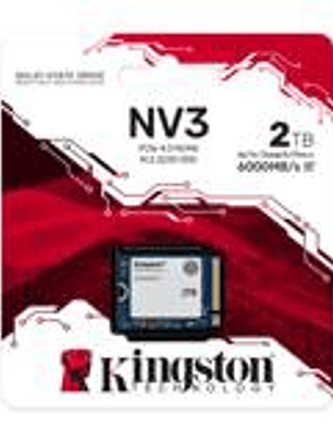 SSD Kingston NV3 2TB M.2 2230 PCIe 4.0 - 6000/5000MB/s Compacto
