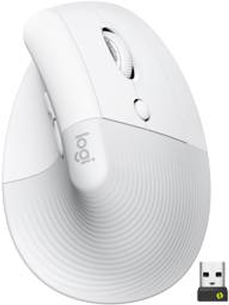 Logitech Mouse Inalambrico Lift Vertical Blanco 3