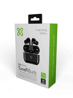 Auriculares Klip Xtreme TuneFiBuds KTE-050BK TWS Negro - Earbuds Inalámbricos