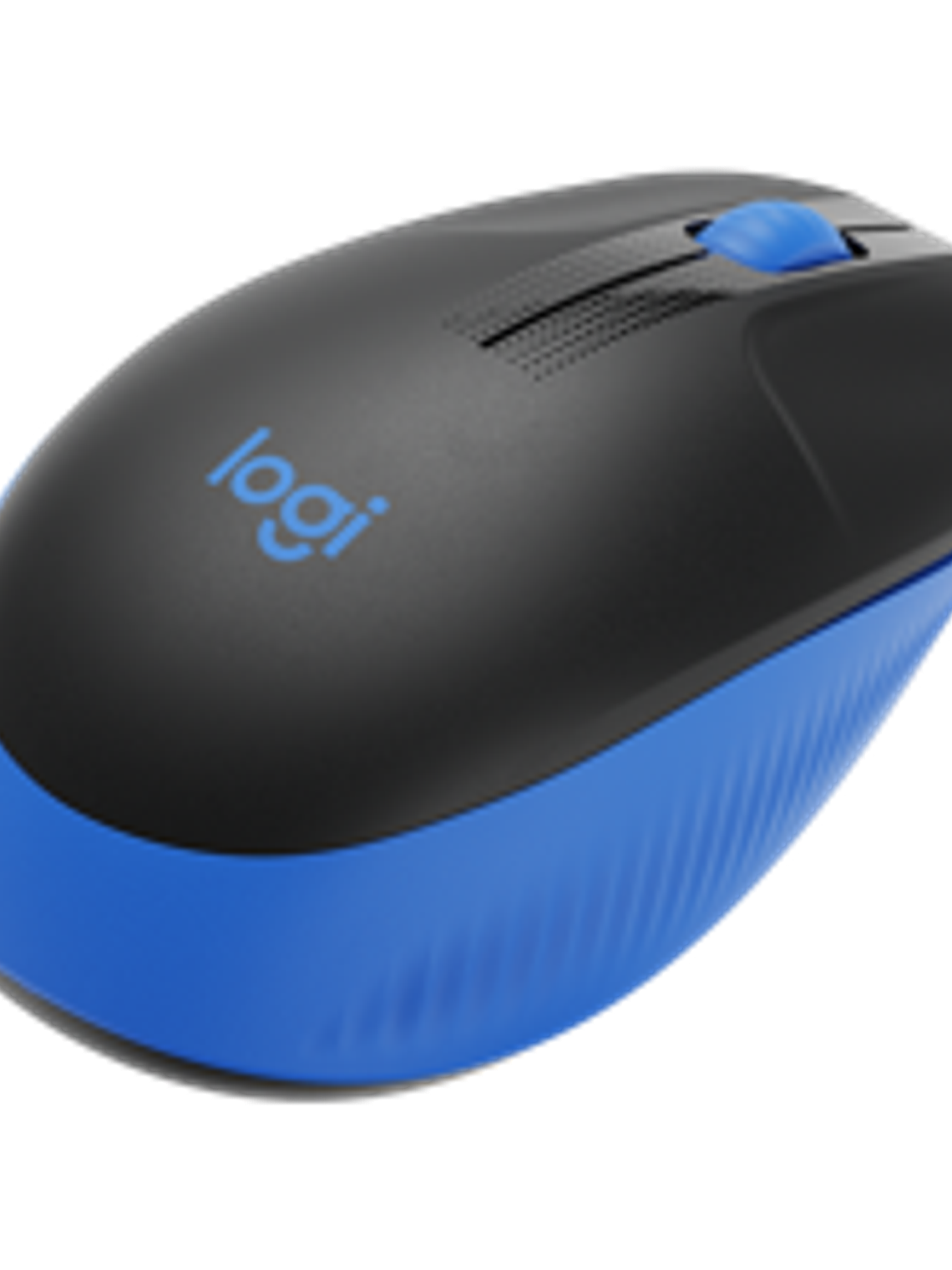Logitech M190 Mouse Inalámbrico Negro/Azul - Ergonómico Completo 1