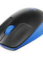 Logitech M190 Mouse Inalámbrico Negro/Azul - Ergonómico Completo - Miniatura 2
