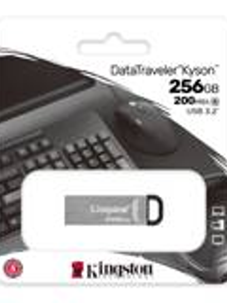 Memoria USB Kingston DataTraveler Kyson 256GB USB 3.0 - Pendrive 200MB/s Alta Velocidad Premium 1