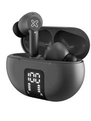 Auriculares Klip Xtreme EdgeBuds KTE-755GR TWS Gris ANC - Cancelación de Ruido