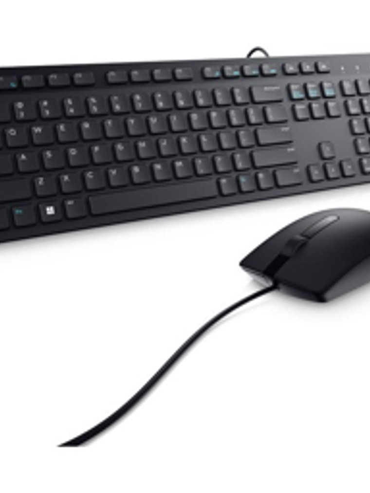 Kit Teclado y mouse alámbricos Dell KM300C-LTN, USB, 1000 DPI, Windows, Mac, Linux 1