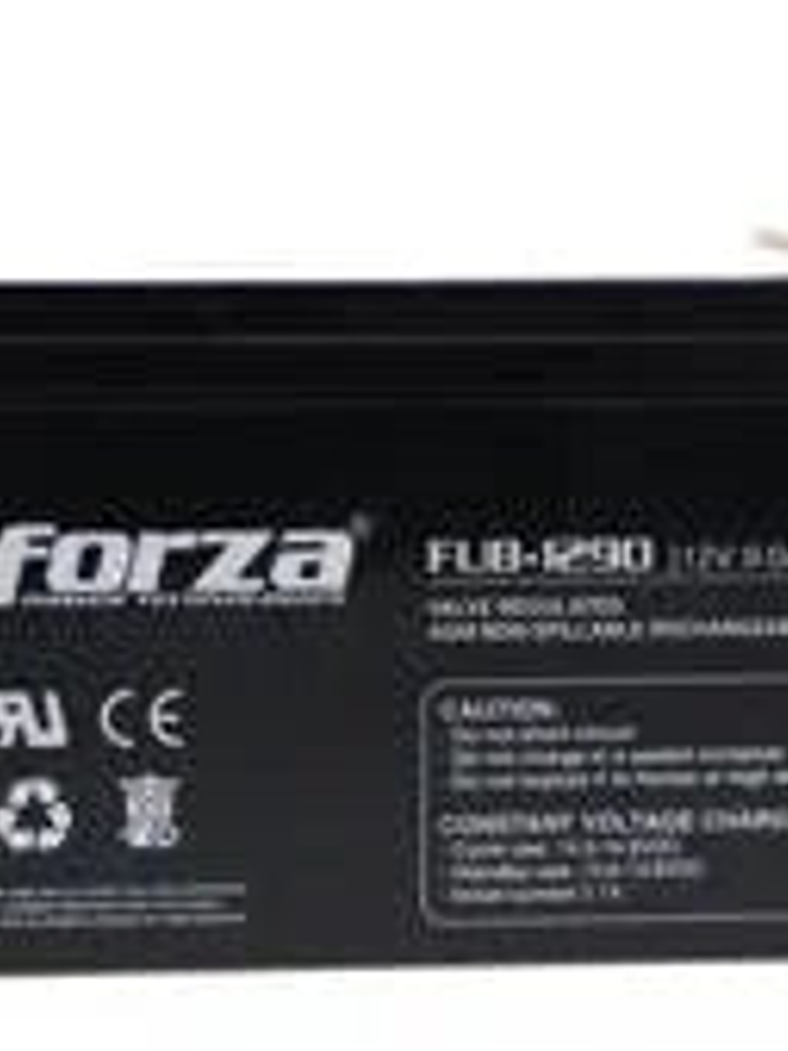 Batería Forza FUB-1290, Capacidad 9Ah, Voltaje 12V, Recargable y Portatil 1