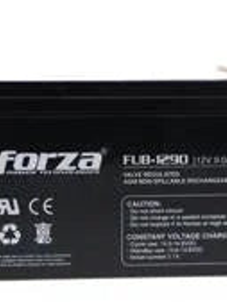 Batería Forza FUB-1290, Capacidad 9Ah, Voltaje 12V, Recargable y Portatil 1