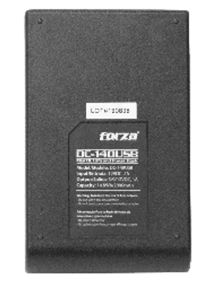 Mini UPS Forza DC-140USB 14W, USB, Salidas 5V/9V/12VCC, NEMA 1-15P Portátil 2