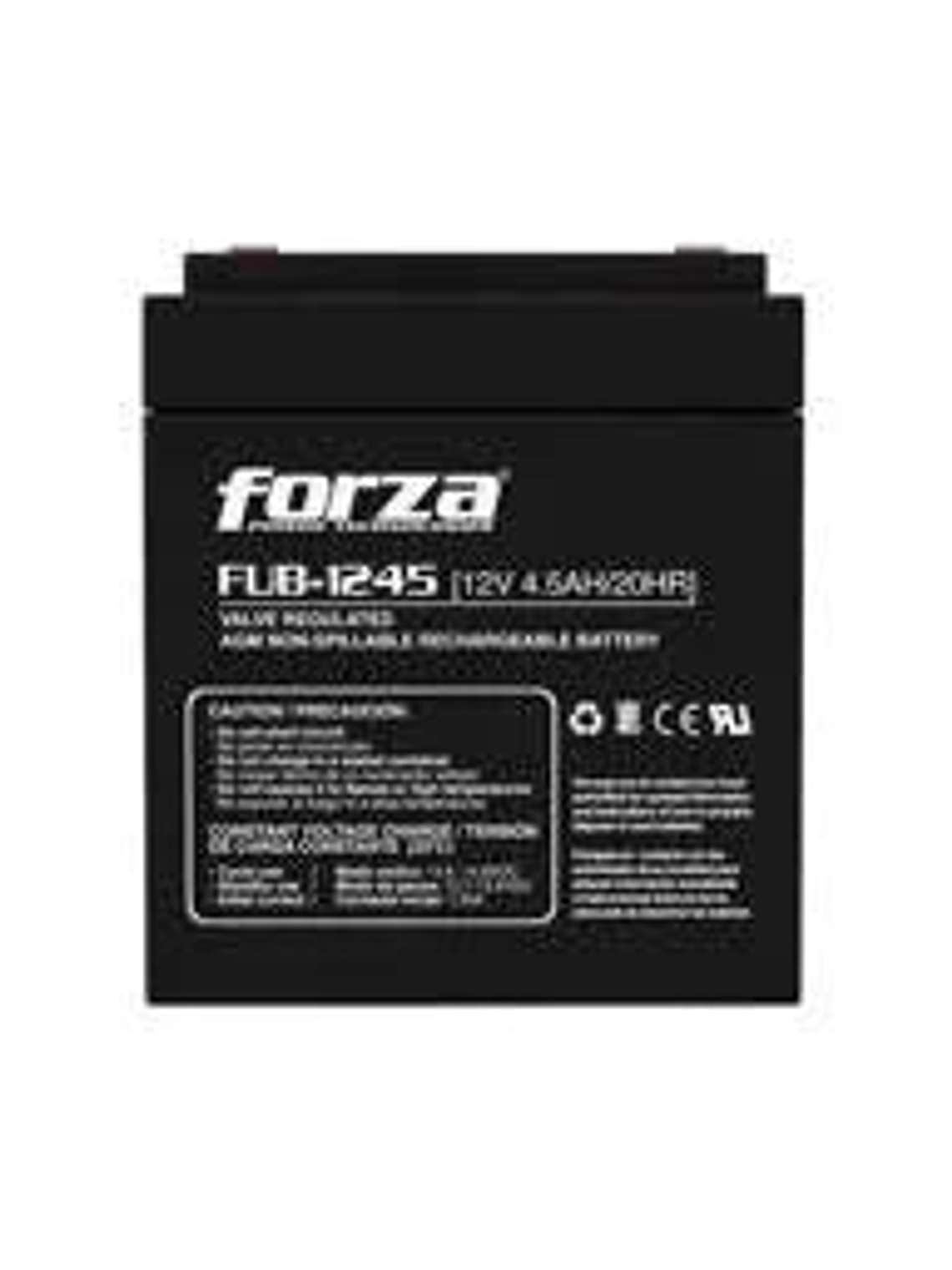Batería Forza FUB de 4.5A, Recargable, 12V, Portatil, Versatil 2