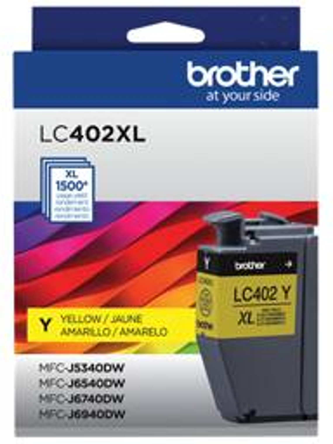 Cartucho Tinta Brother LC402XLYS Amarillo - Alto Rendimiento 1.500 Páginas 2