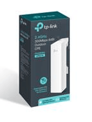 Access Point TP-Link CPE210 2.4GHz 300Mbps Exterior 9dBi Largo Alcance