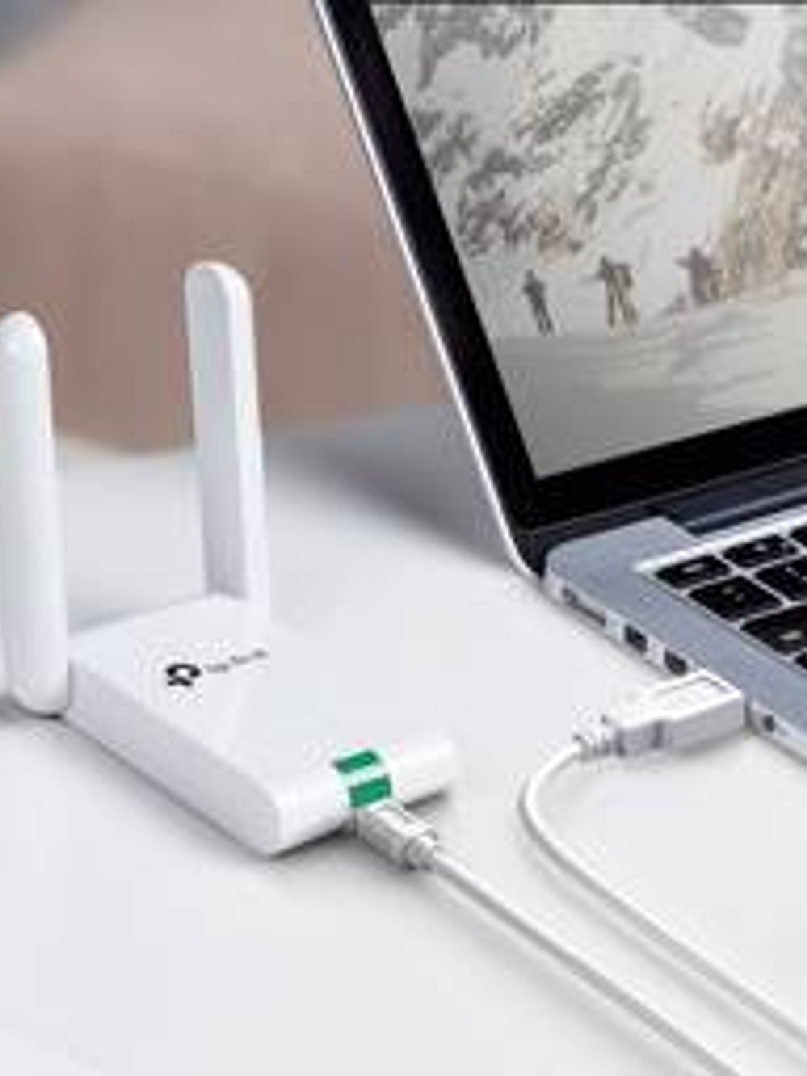 Adaptador USB WiFi TP-Link TL-WN822N N300 Alta Ganancia Dual Antena 3