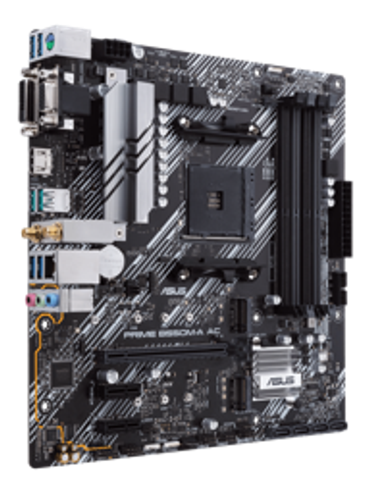 Placa Madre ASUS PRIME B550M-A AC, Socket AM4, 4x DDR4, VGA, DVI-D, HDMI, Wi-Fi, Micro-ATX 3