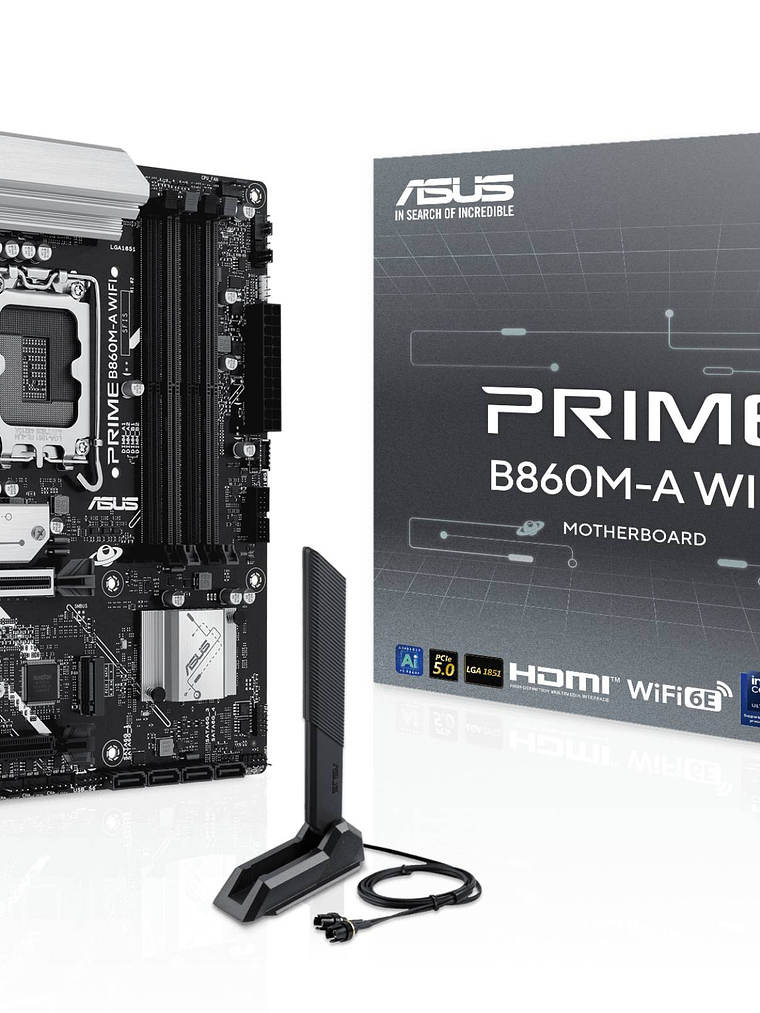 ASUS - PRIME B860M-A - Motherboard - Micro ATX - LGA 1851 - Intel B860 - para Core i9 / para Core i7 1