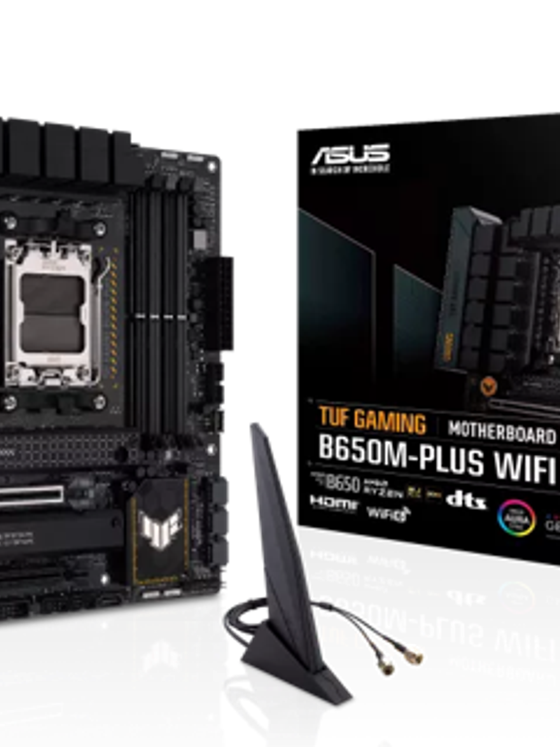 Placa Madre ASUS TUF GAMING B650M-PLUS WIFI, Socket AM5, 4x DDR5, DP, HDMI, 2xM.2, Wi-Fi, Micro-ATX 1