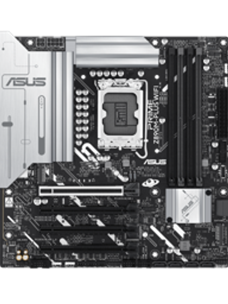 Placa Madre ASUS PRIME Z890M-P WIFI, Socket LGA1851, x4 DDR5, x3 M.2, PCIe 5.0, Wi-Fi 7, Micro-ATX 6