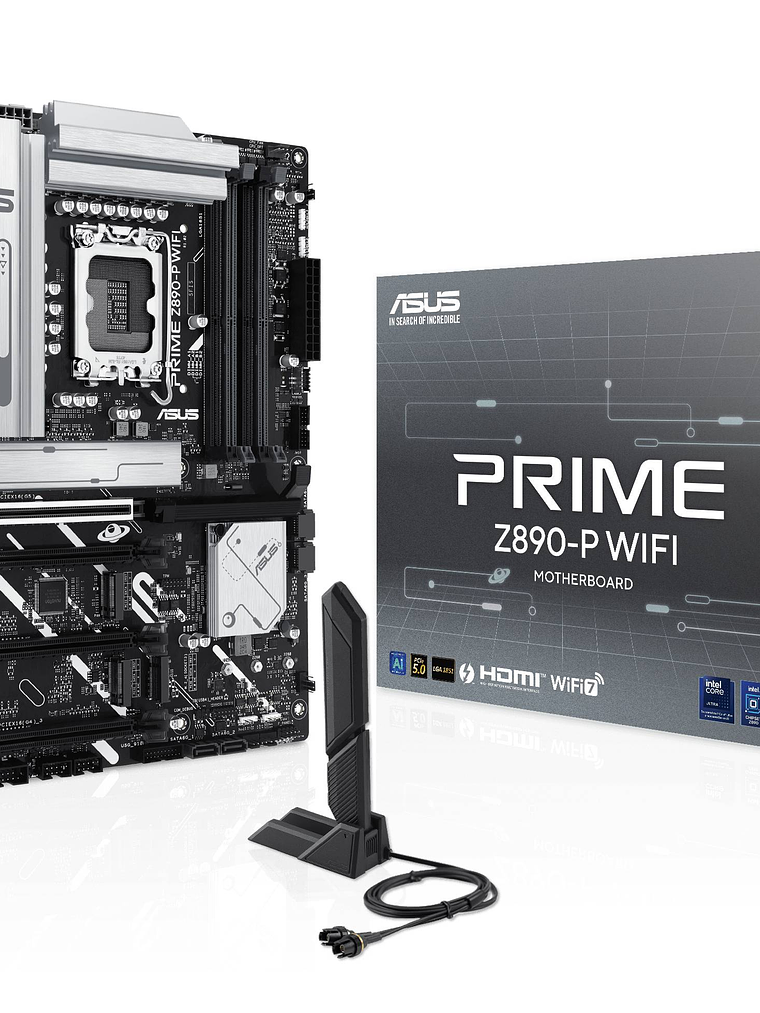 Placa Madre ASUS PRIME Z890-P WIFI, Socket LGA1851, 4x DDR5, PCIe5.0, Thunderbolt4, Wi-Fi 7, ATX 1