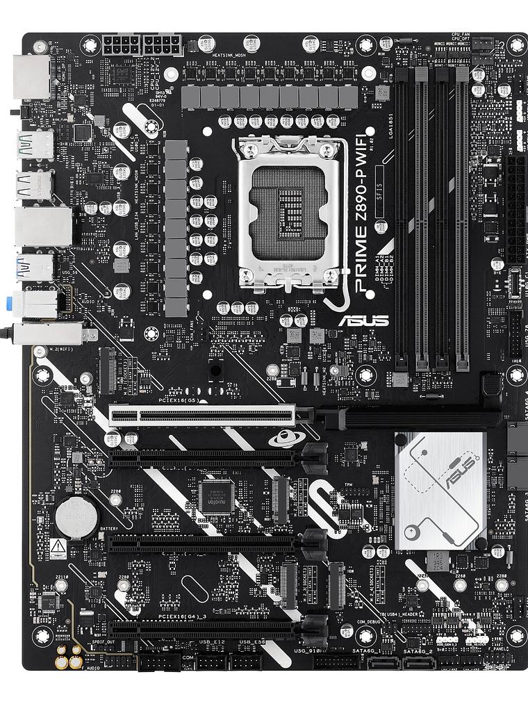Placa Madre ASUS PRIME Z890-P WIFI, Socket LGA1851, 4x DDR5, PCIe5.0, Thunderbolt4, Wi-Fi 7, ATX 4