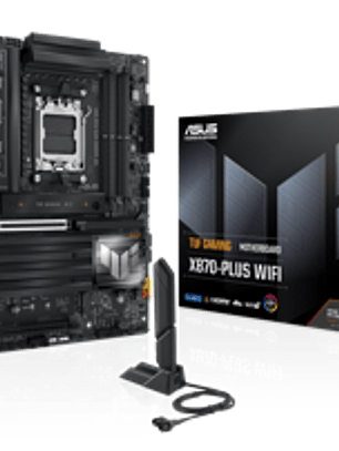 Placa Madre ASUS TUF GAMING X870-PLUS WIFI, Socket AM5, 4x DDR5, 4x M.2, HDMI, Wi-Fi 7, ATX
