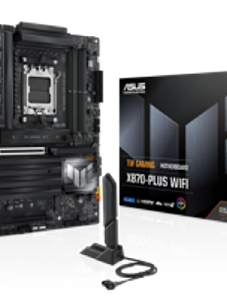 Placa Madre ASUS TUF GAMING X870-PLUS WIFI, Socket AM5, 4x DDR5, 4x M.2, HDMI, Wi-Fi 7, ATX 1