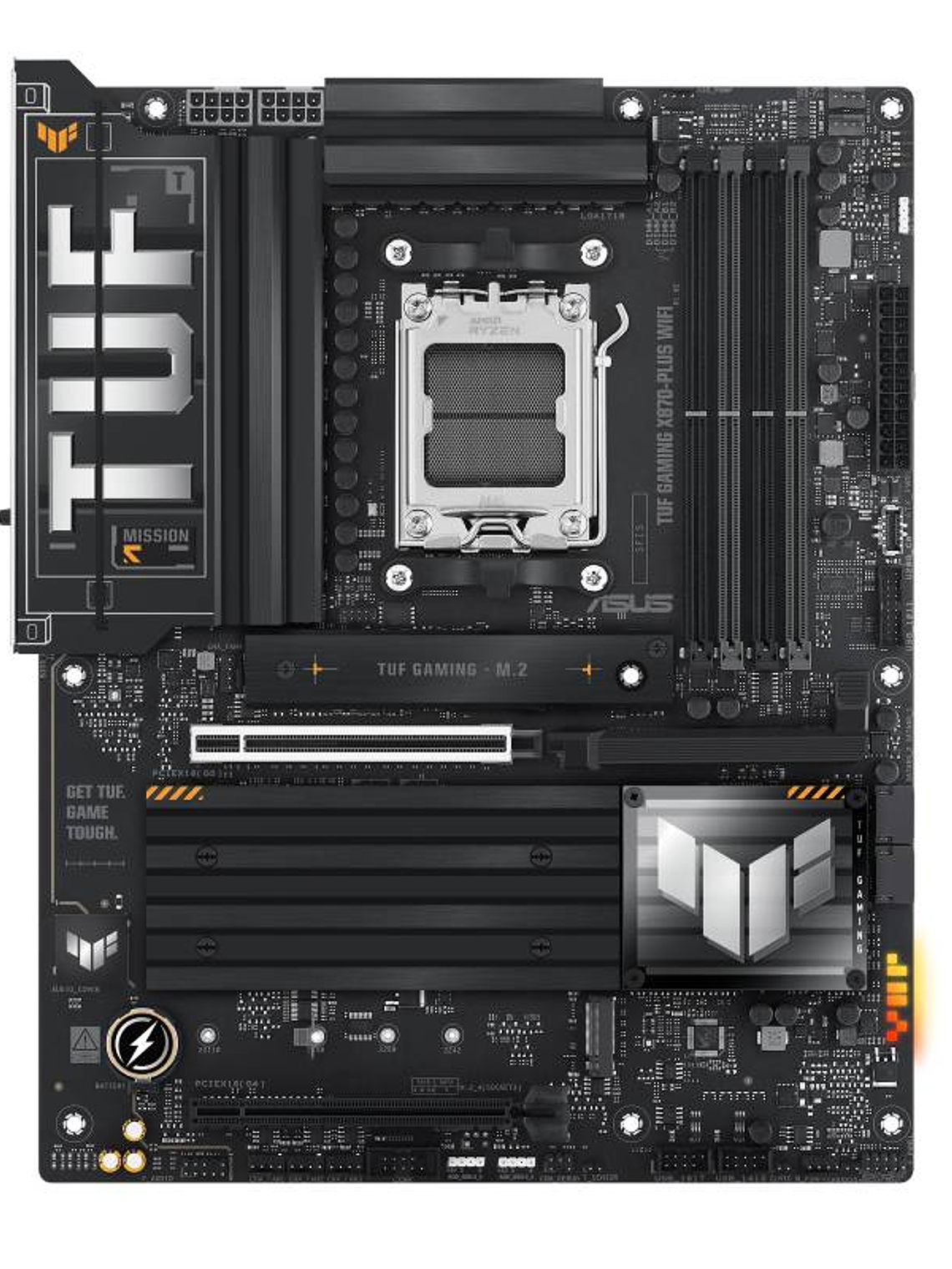 Placa Madre ASUS TUF GAMING X870-PLUS WIFI, Socket AM5, 4x DDR5, 4x M.2, HDMI, Wi-Fi 7, ATX 6