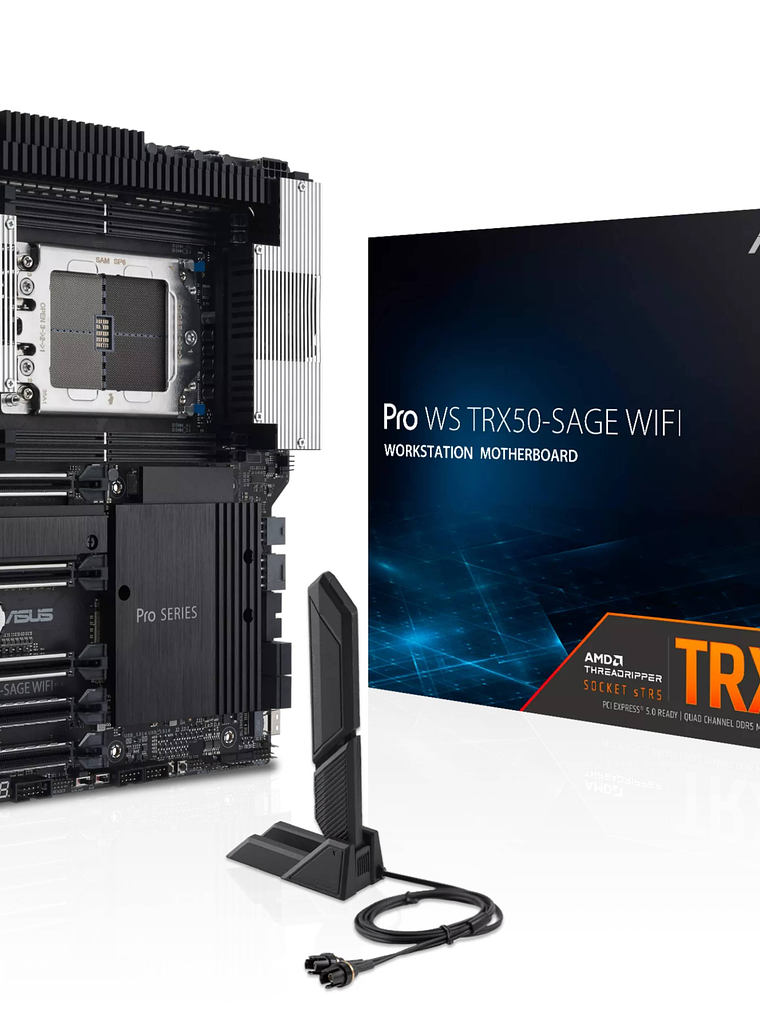 Placa Madre ASUS PRO WS TRX50-SAGE WIFI, Socket sTR5, 4X DDR5 ECC R-DIMM, PCIe 5.0, Wi-Fi 7, CEB 2
