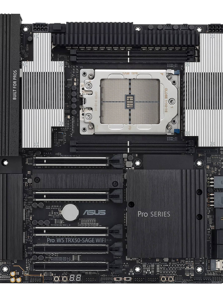 Placa Madre ASUS PRO WS TRX50-SAGE WIFI, Socket sTR5, 4X DDR5 ECC R-DIMM, PCIe 5.0, Wi-Fi 7, CEB 4