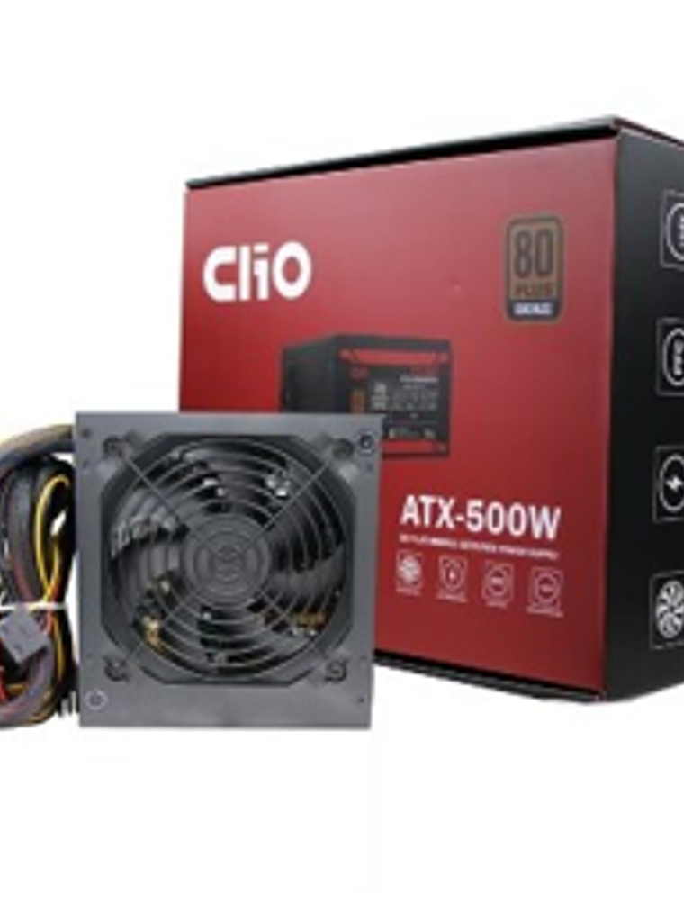 Fuente de Poder 500W CLIO ATX, 80 Plus Bronze 3
