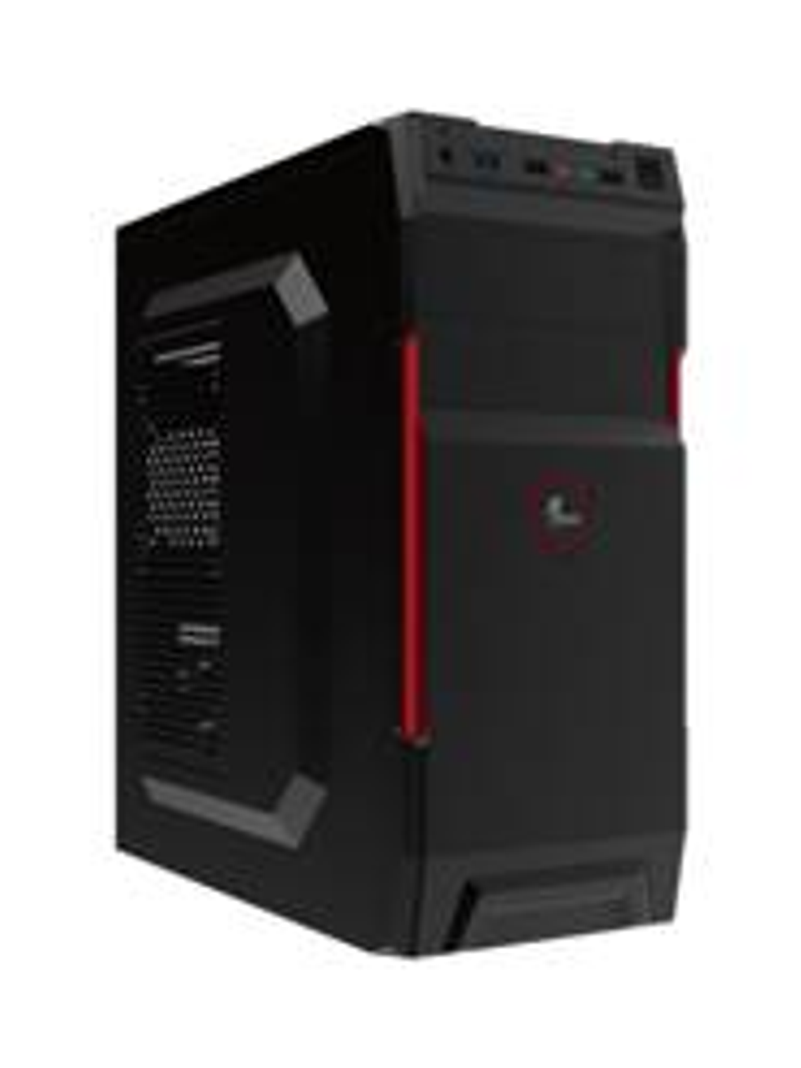 Gabinete Gamer Xtech XTQ-214, Con Fuente de Alimentación 600W PS, ATX, Color Negro y Rojo 1