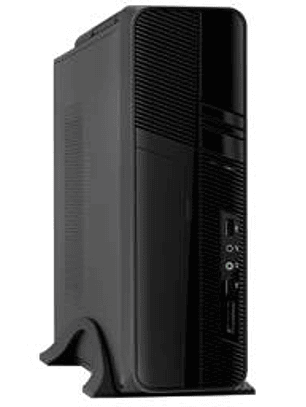 Gabinete Clio Slim S-605, Micro-ATX, Mini-ITX, con fuente 500W, 2 USB